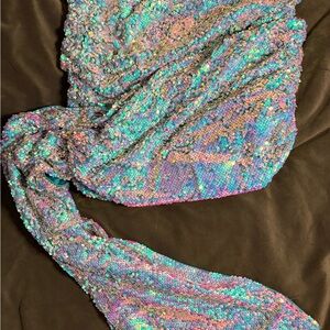 PrettyLittleThing Sequin Statement Skirt - Iridescent Pastel NWT